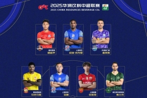 开云体育入口-中超联赛2/3月最佳阵容出炉：吴曦、韩佳奇等4名国内球员入选